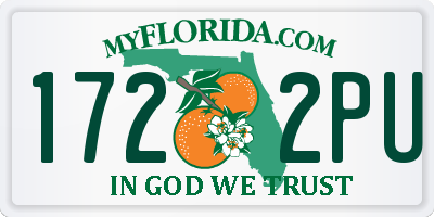 FL license plate 1722PU