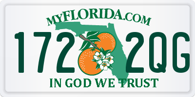 FL license plate 1722QG