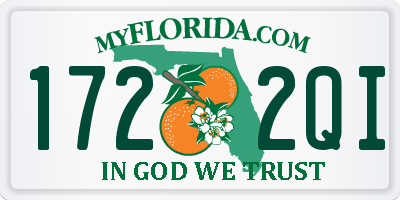 FL license plate 1722QI