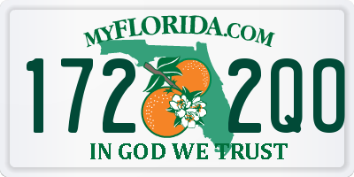 FL license plate 1722QO