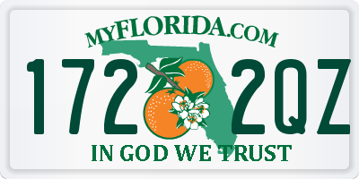 FL license plate 1722QZ
