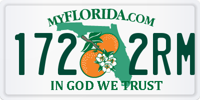 FL license plate 1722RM