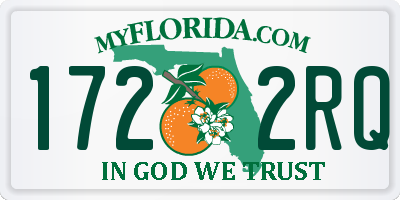 FL license plate 1722RQ