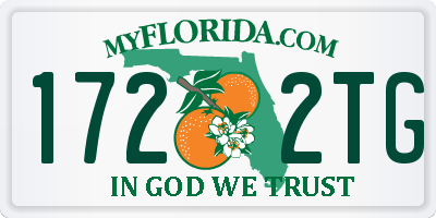 FL license plate 1722TG
