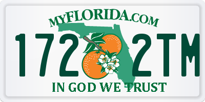 FL license plate 1722TM