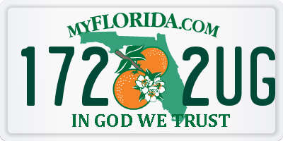 FL license plate 1722UG