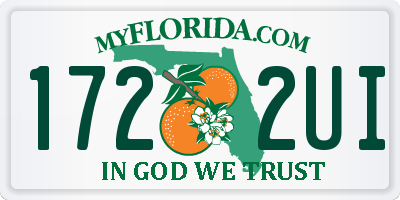 FL license plate 1722UI