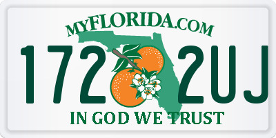 FL license plate 1722UJ