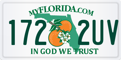 FL license plate 1722UV