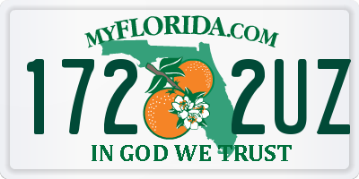 FL license plate 1722UZ