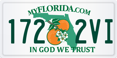 FL license plate 1722VI