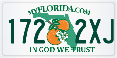 FL license plate 1722XJ