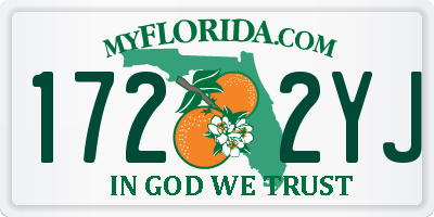FL license plate 1722YJ