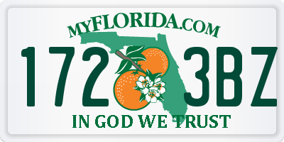FL license plate 1723BZ