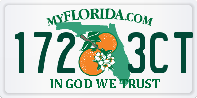 FL license plate 1723CT