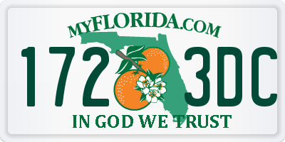 FL license plate 1723DC