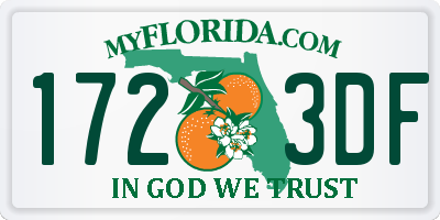 FL license plate 1723DF