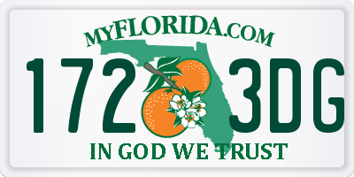 FL license plate 1723DG