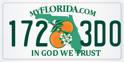 FL license plate 1723DO