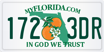 FL license plate 1723DR