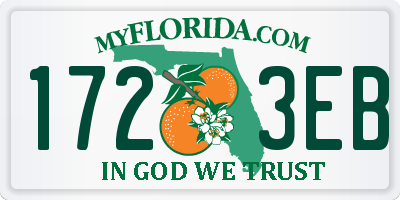 FL license plate 1723EB