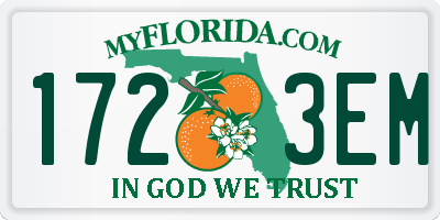 FL license plate 1723EM