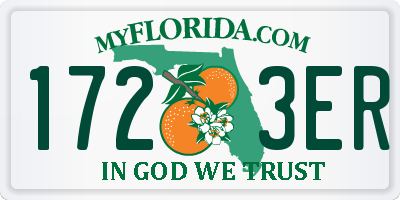 FL license plate 1723ER