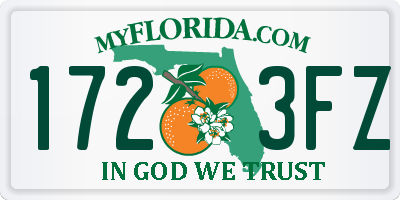 FL license plate 1723FZ