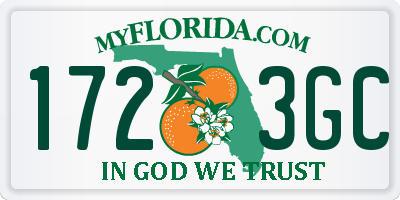 FL license plate 1723GC