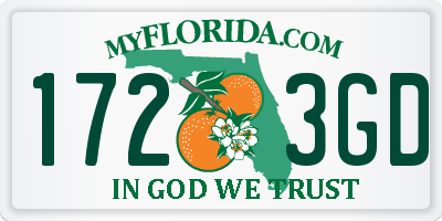 FL license plate 1723GD