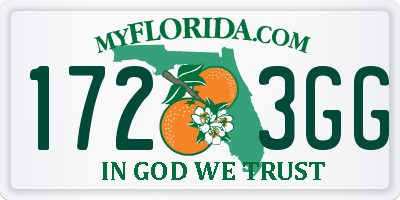 FL license plate 1723GG