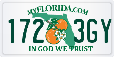 FL license plate 1723GY