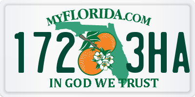 FL license plate 1723HA