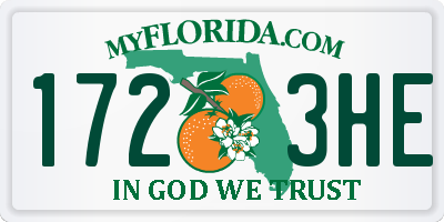 FL license plate 1723HE