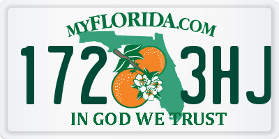 FL license plate 1723HJ