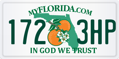 FL license plate 1723HP