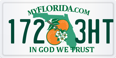 FL license plate 1723HT