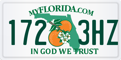 FL license plate 1723HZ