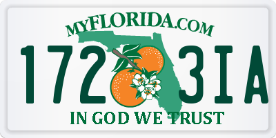 FL license plate 1723IA
