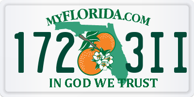 FL license plate 1723II