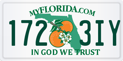 FL license plate 1723IY