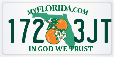 FL license plate 1723JT