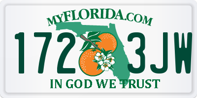 FL license plate 1723JW