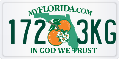 FL license plate 1723KG