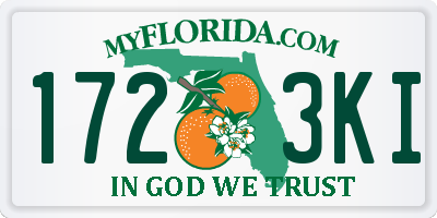FL license plate 1723KI