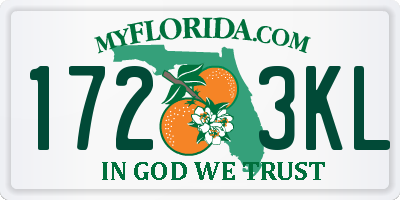 FL license plate 1723KL