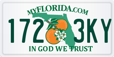 FL license plate 1723KY