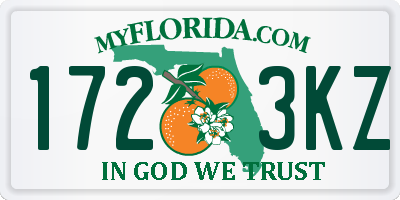 FL license plate 1723KZ