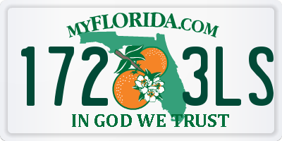 FL license plate 1723LS