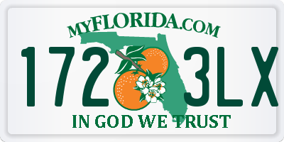 FL license plate 1723LX